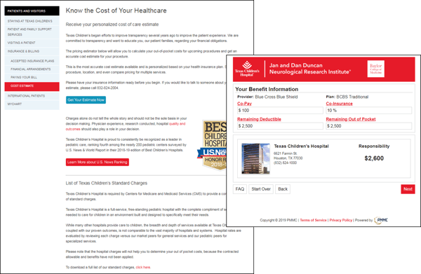 Texas Children's Pricing Page-1